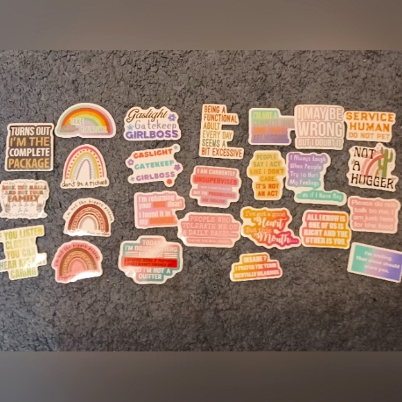 Lot of 25 anti-social stickers - Picture 1 of 5